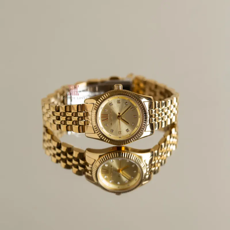 Michael Kors Petite Lexington Gold-tone Ladies Watch- MK4741